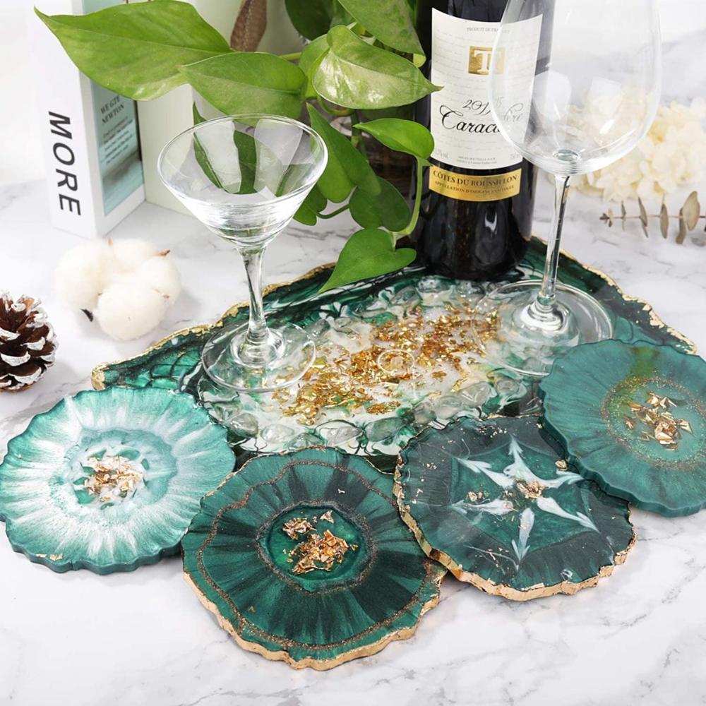 Home Decoration Silicone Cup Mats Clay Pad Making Tools Tray Mould Resin Casting Mold Coaster Mold