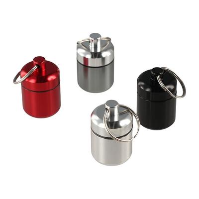 Medicine Storage Bottles Keychain EDC First-Aid Canister Pill Box Waterproof Seal Tank Pill Cases