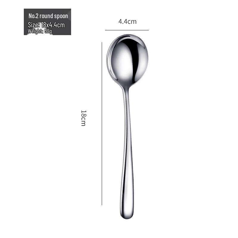 316 Stainless Steel Long Handle Dining Spoon