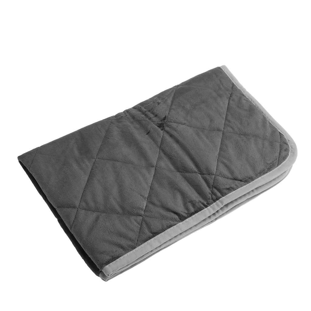 Washable Thermal Pet Pad with Non Slip Bottom for Fluid Absorbing Training Warm Keeping Dog Cat Grey M