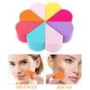 8 szt. Gąbka do makijażu Gąbka do malowania twarzy Beauty Wielorazowa kosmetyczna gąbka w kształcie płatka Miękki aplikator do podkładu Klinowe blendery do kremu Korektor Czyste ciało