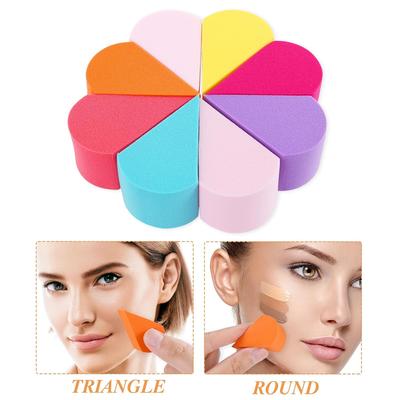 8 Pcs Makeup Sponge Beauty Face Paint Sponge Reusable Cosmetic Petal Puff Soft Foundation Applicator Wedge Blenders for Cream Concealer Clean Body