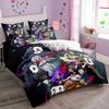 Anime Demon Slayer Comforter Sets, 3D Bedding Set, Duvet Cover Pillowcase with Zipper 140x200cm, Gift for Boys and Girls.