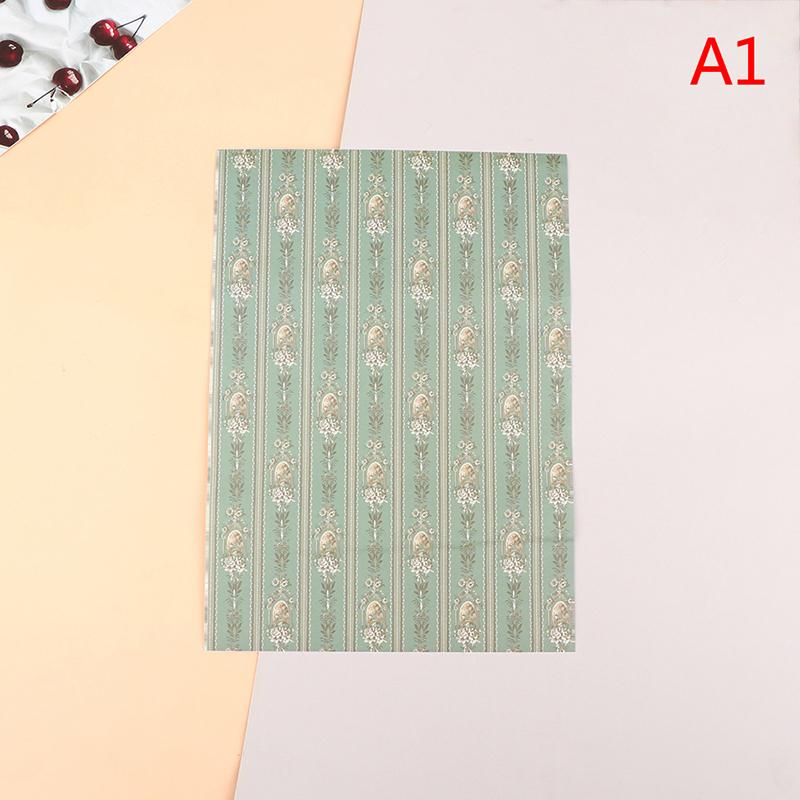 

1:12 стикеров для кукольного домика, миниатюрные красочные обои, фон, аксессуары «сделай сам» A1