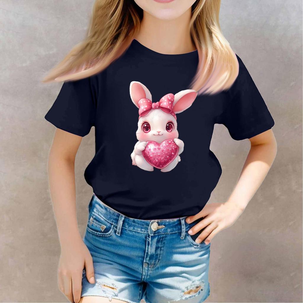 Småbarn Jente Gutt T-skjorter Barn Topp Gutter og Jenter Trykt kortermet T-skjorte