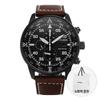 Men S Leather Chronograph Watch Ca0695 17e