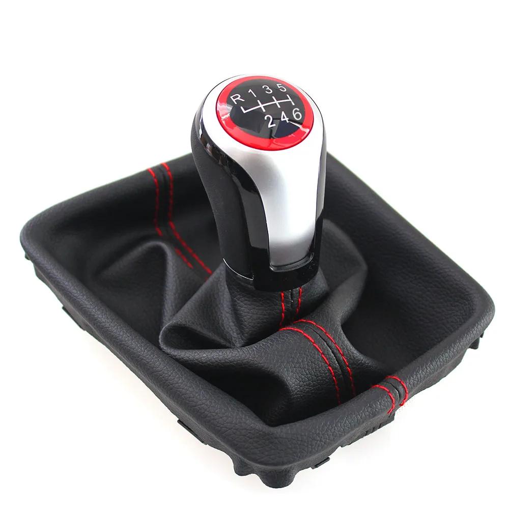 Для SEAT Leon III 3 MK3 2012 2013 2014 2015 2016 2017 Ручка переключения передач Новая 5/6-ступенчатая МКПП Рычаг Ручка переключения с чехлом-гетрой 6 Speed