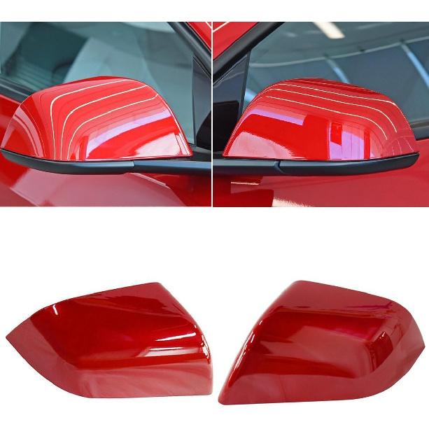 Side Mirror Cover Replacement for Tesla Model Y 2020 2021 2022 2023 2024 Outside Rearview Mirror Cap Exterior Accessories ABS Matte Carbon Fiber
