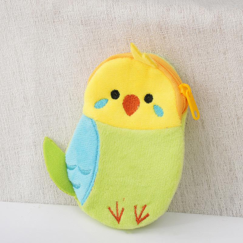 

Детский плюшевый кошелек Zero с подвеской, сумки-кошельки с мультяшным попугаем, маленькая сумка для наушников, сумка для хранения кабеля передачи данных зелёный