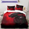 Alien 3pcs Bedding Set Duvet Cover Closure Includes 1 Duvet Cover & 2 Pillowcases for All Seasons Bedroom Home Dorm Decor
