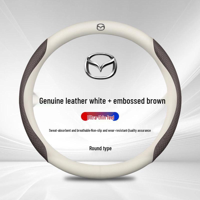 Mazda M6 Atenza Angkesaila Ruiyi Xingcheng CX4 CX5 Genuine Leather Steering Wheel Cover