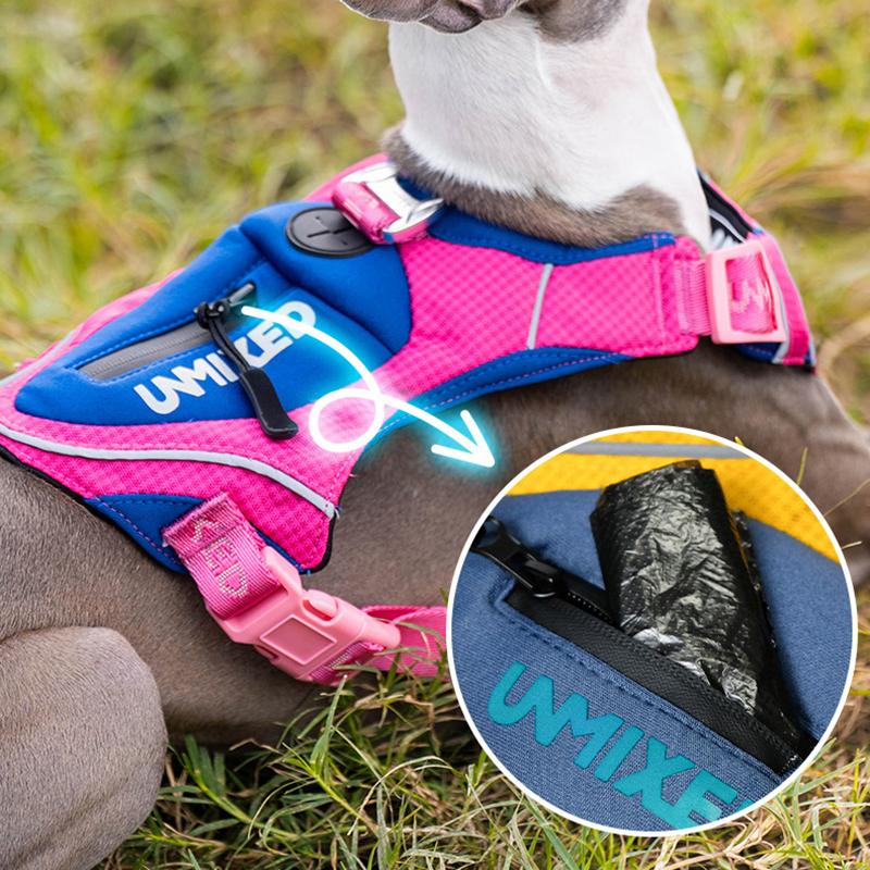 Adjustable Pet Dog Nylon Harness With Reflective Strape Dog Harness Durable Chest Strap Vest for Medium Large Dogs Bulldog