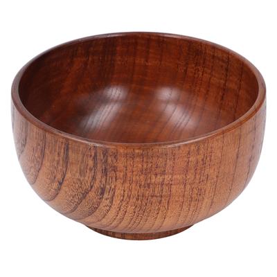 Wooden Bowl Handmade Multifunctional Unique Hard Sour Jujube Wood Bowl Tableware for Soap Noodle