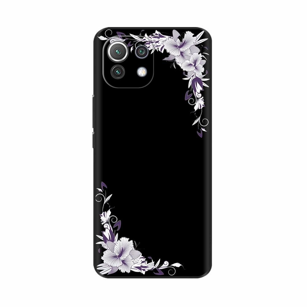 For Xiaomi Mi 11 Lite 5G NE Case Painted Soft Silicon Phone Back Cover For Xiomi Mi 11 Lite Case Mi 11 Lite Mi11 11i Shell Cover