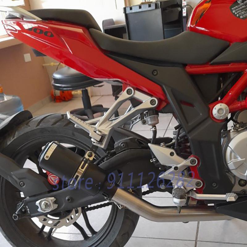 

For VOGE 300RR LX300 2020 2021 2022 Motorcycle Exhaust Escape System Modified Muffler 51mm Front Middle Link Pipe With Catalyst