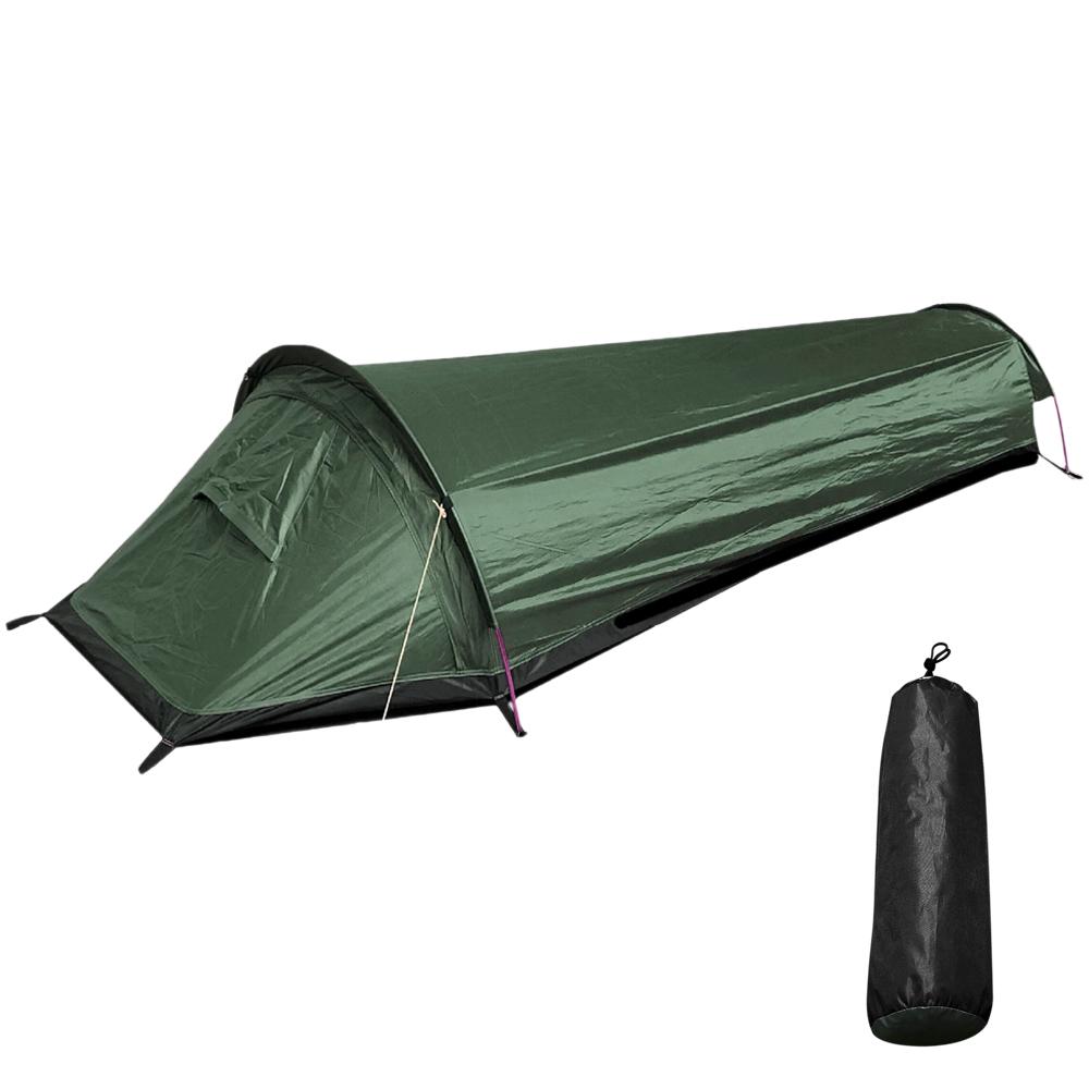 One Man Tent - Waterproof & Sun Resistant Camouflage Backpacking Tent, Lightweight, Easy Setup