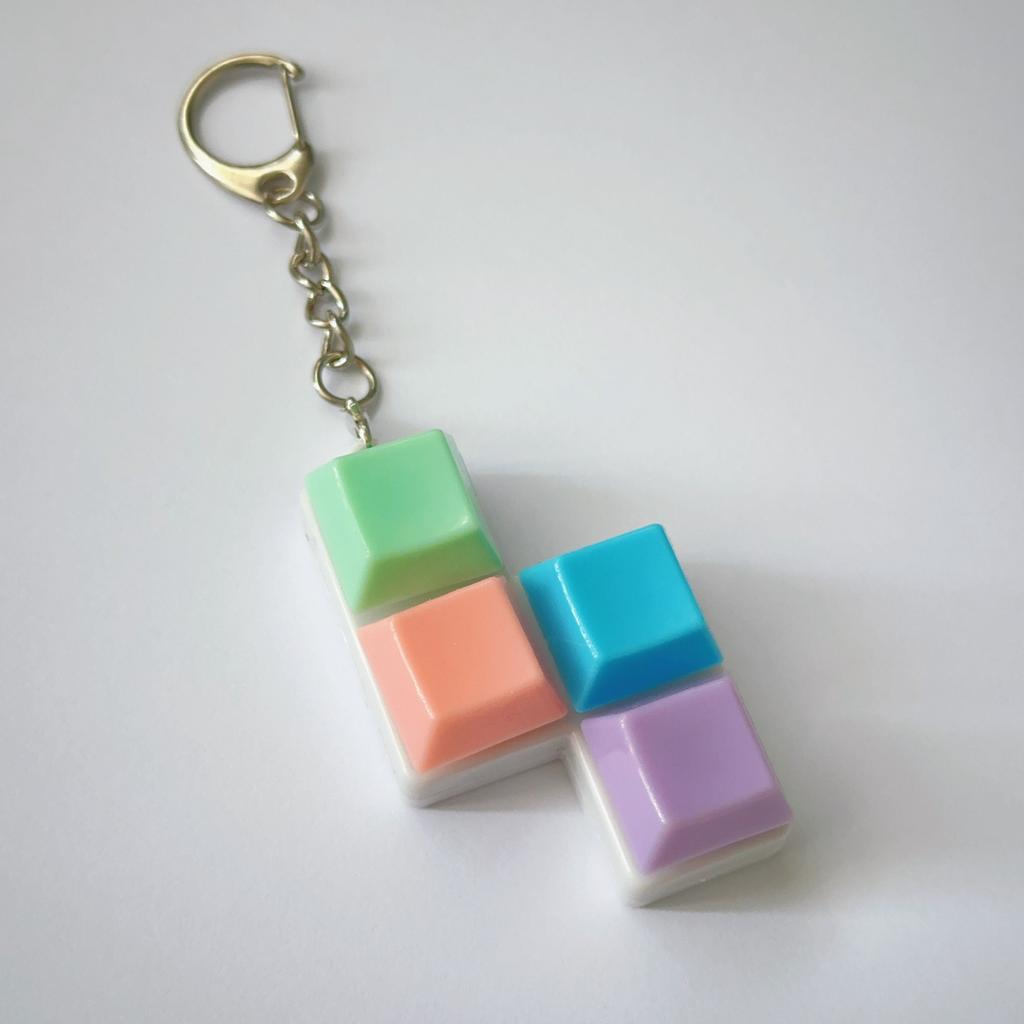 KeychainToy Press Stress Relief Fidget Button Key Caps Key Ring Keyboard Keychain Toys Finger Party Gift