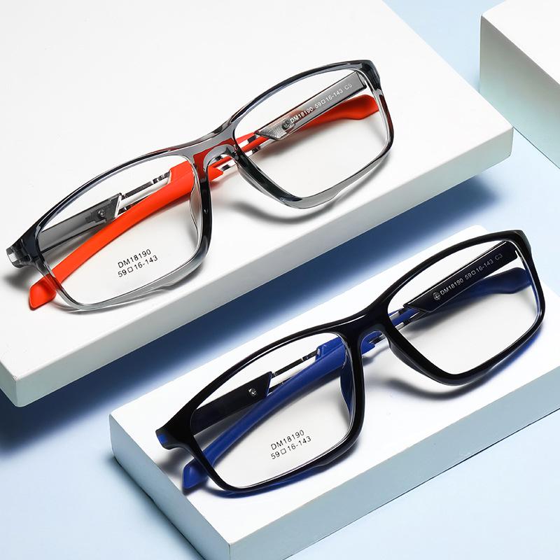 TR Outdoor Cycling Goggles with Silicone Sleeves for Men & Women - Square Myopia Sports Glasses