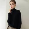 Women's 100% Pure Cashmere High Neck Loose Casual Sweater - Versatile Knit Base Layer