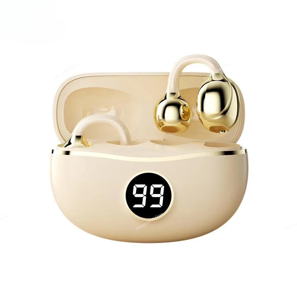 

JYL TS Clip Earbuds Handsfree Noise Cancelling Music Gaming Mic bistre коричневий колір