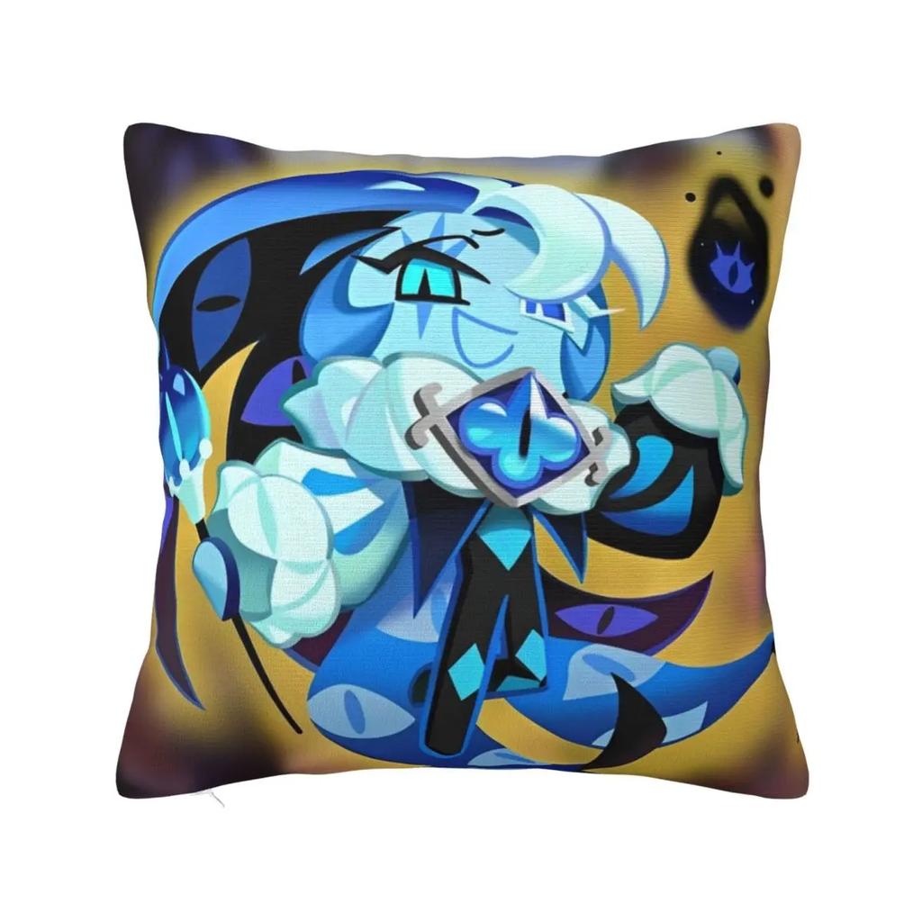 Pure Vanilla Cookie Pillowcase Polyester Cushion Cover Gift Cookie Run Kingdom Pillow Case Cover Home Square 45X45cm