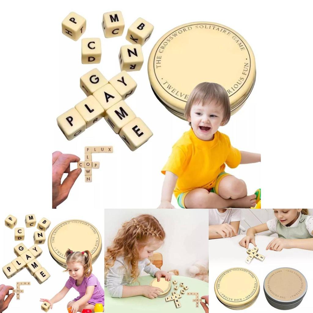 Classic Crossword Solitaire Game Crafted From Durable Plastic For Endless Entertainment