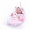 Cloveray Reborn Doll 20 Inch Cute Vinyl Doll with Changeable Clothes Baby Doll Collection Doll Perfect Gift for Christmas, Birthday, New Year
