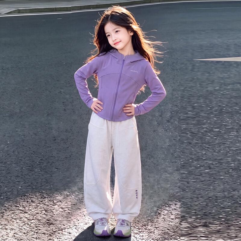 Moonkids Girls' 2026 Autumn Casual Sportswear Set