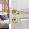 Simple Design Magnetic Suction Door Lock Retro Style Wooden Door Handle Silent Door Lock  Home