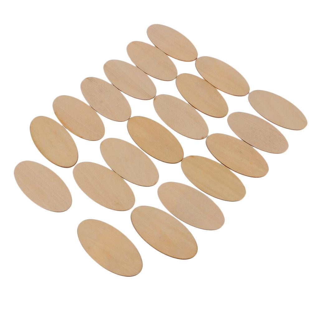 DIY Wooden Oval Slices for Creative Painting and Educational Crafts