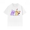 Miniso Pokémon Mimikyu 2025 Summer New Trendy Women Men T-shirt Cartoon Animation Periphery Loose Casual Versatile Top