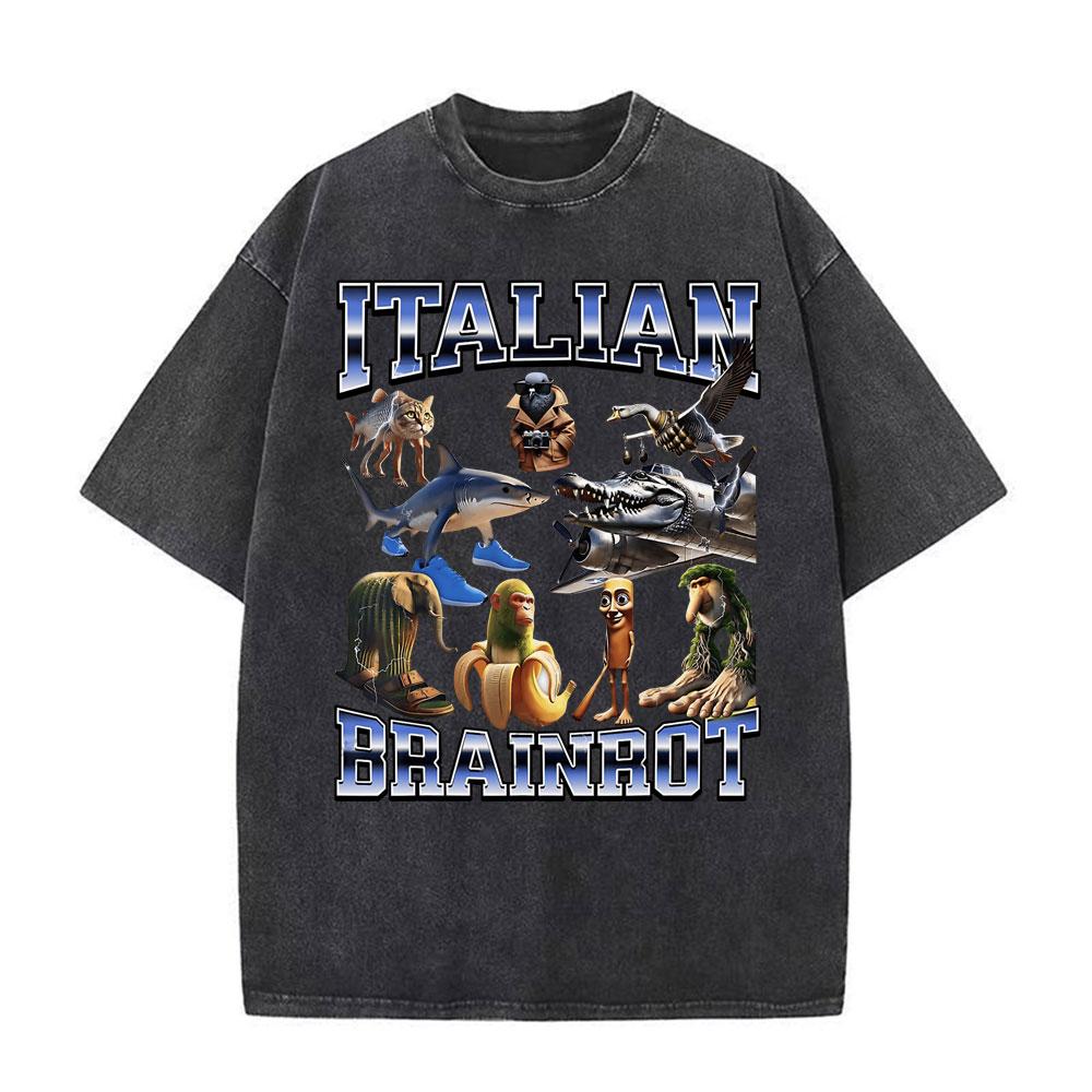 T-shirts Meme Chat Drôle de Survivant de la Circoncision pour Mode Unisexe Hip Hop Vintage T-shirt Vintage Lavé Pur Coton T-shirts Unisexes