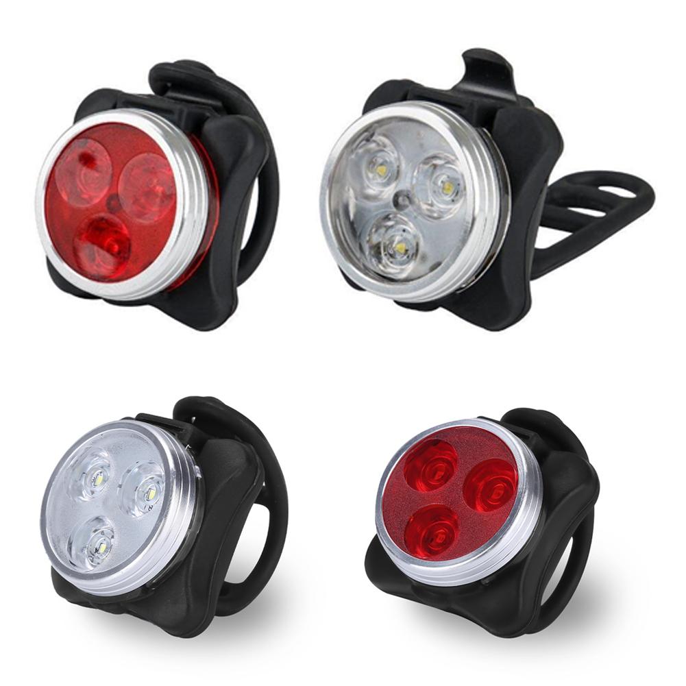 Rechargeable Bike Light Set LED Bicycle Lights IPX4 Waterproof Front Rear Bike Headlight For MTB Road Night Riding 1pc / 2pcs