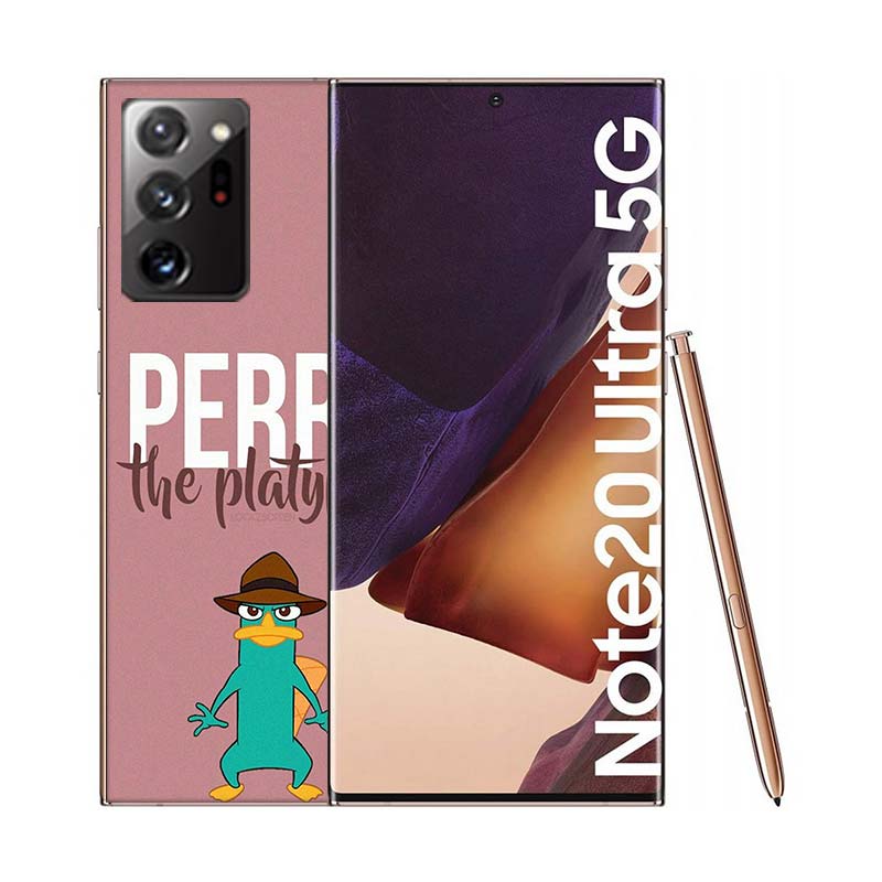 Cartoon Perry The Platypus Phone Case for Samsung A55 A35 A25 A15 A07 A05S A16 A17 A26 A36 A37 A56 A57 Galaxy Note 20 10 A50S A7