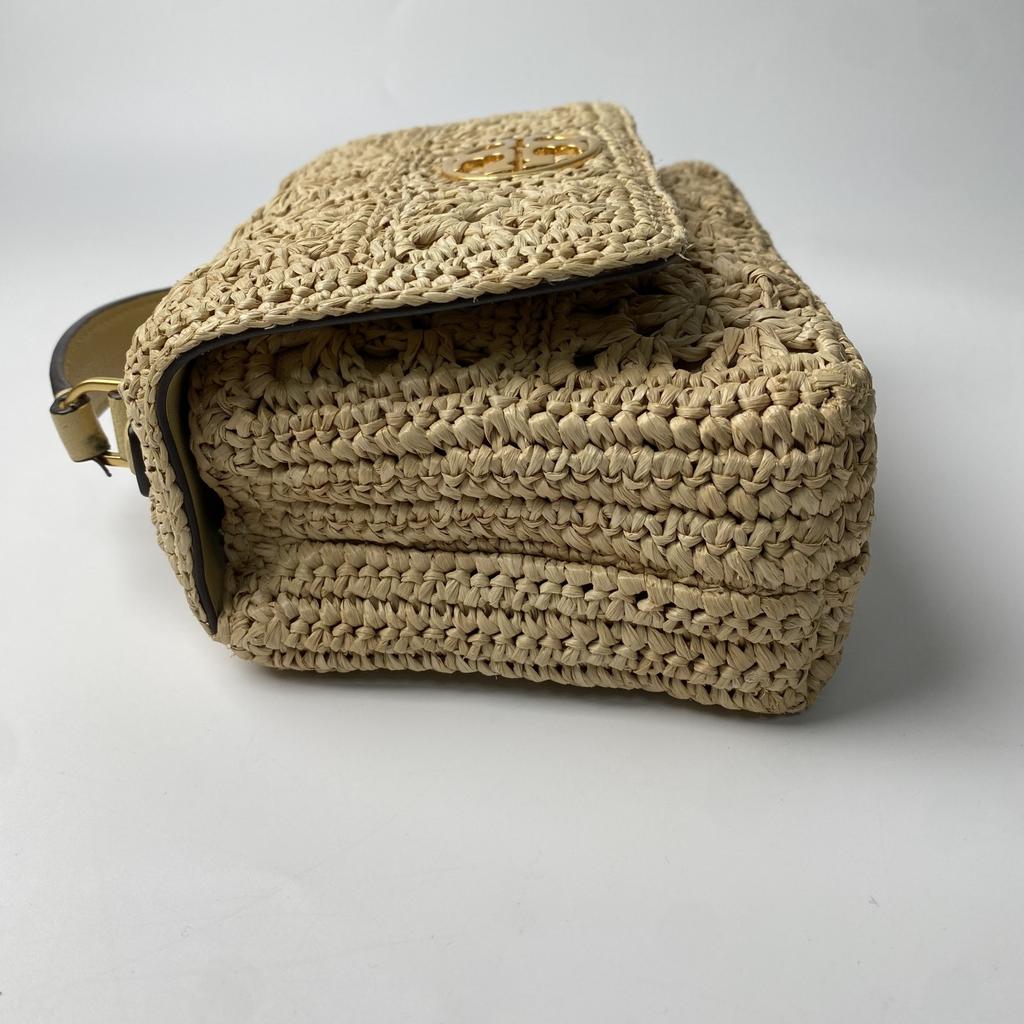 Used Tory BurchShoulder Bag Beige Raffia Women