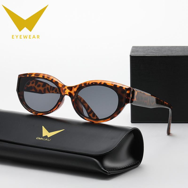 Personalized Sunglasses Retro Hip Hop Oval Sunglasses Street Shot Trendy Sunglasses