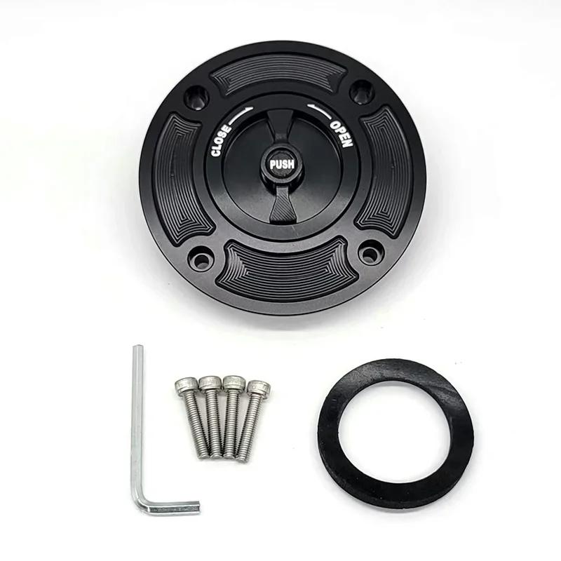 Motorcycle CNC fuel tank cap cover for Suzuki GSXR600 gsxr750 gsxr1000 gsxr1300 Hayabusa TL1000S TL1000R GS500 Black and Black