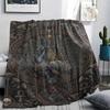 1Pc Peacock Print Flannel Blanket, High quality Comfortable for All Seasons, Home Decor, Warmth and Comfort, Perfect for Christmas Gifts W118
