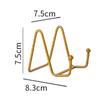 Picture Stands Holder Display Picture Easel Metal Plate Dish Tabletop Art Pictures Frame Photo Decorative Tabletop Art 1 Pc
