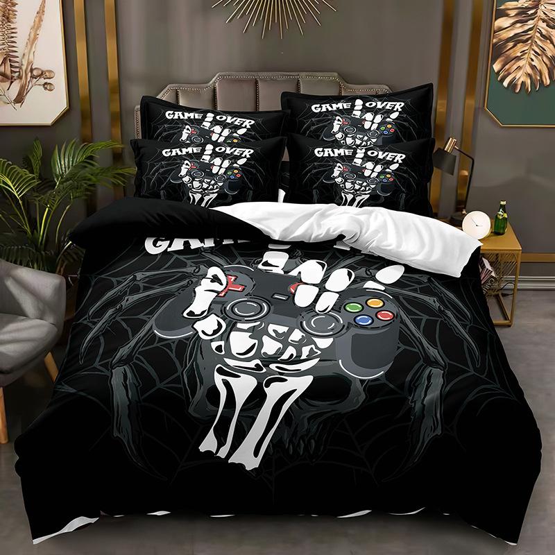 Imprimare tehnologică de modă, imprimare digitală 3D, lenjerie de pat, huse de plapapă, fețe de pernă, seturi din trei piese