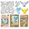 Bird Carbon Steel Cutting Dies Stencils, for DIY Scrapbooking, Photo Album, Decorative Embossing Paper Card, Pigeon, 185x195x0.8mm
