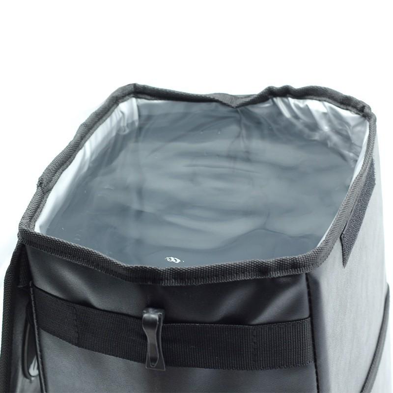 Car Trash Can with Lid and Storage Pockets Waterproof Garbage Bin Multipurpose Folding Trash Can Automotive Accessories