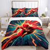 3pcs Flash Speedster Bedding Set, Duvet Cover and Pillowcases Machine Washable Seasons All Suitable, Design for Bedroom (No Filling)233