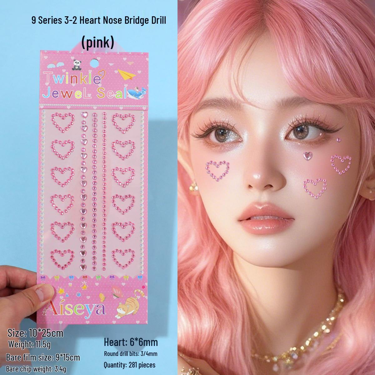 Макияж глаз с клейкими стразами Shan Gen: Наклейки-кристаллы и бриллианты для макияжа глаз и арт-макияжа лица