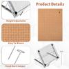 A84E-12X16 Inch Macrame Board And Pins Kit With Metal Adjustable Holder For Braiding Cording Bracelet