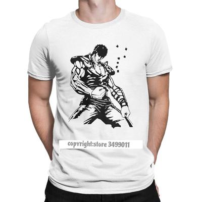Kenshiro Hokuto No Ken Tee Shirt Men Fist of the North Star Fashion Cotton Tees Tshirts Camisas Hombre