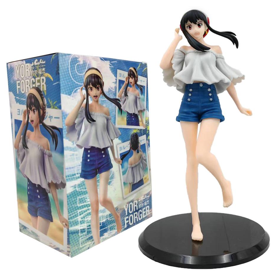 Hot Anime Figure Kawai Anya Forger Yor Action Figures Standing Figurine Collectible Model Doll Toys In Stock SPY FAMILY Poseable Articulated Scale