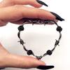 Vintage Personality Barbed Wire Heart Pendant Necklace for Women Punk Metal Black Thorny Rose Choker Chain Y2K Jewelry Goth Gift