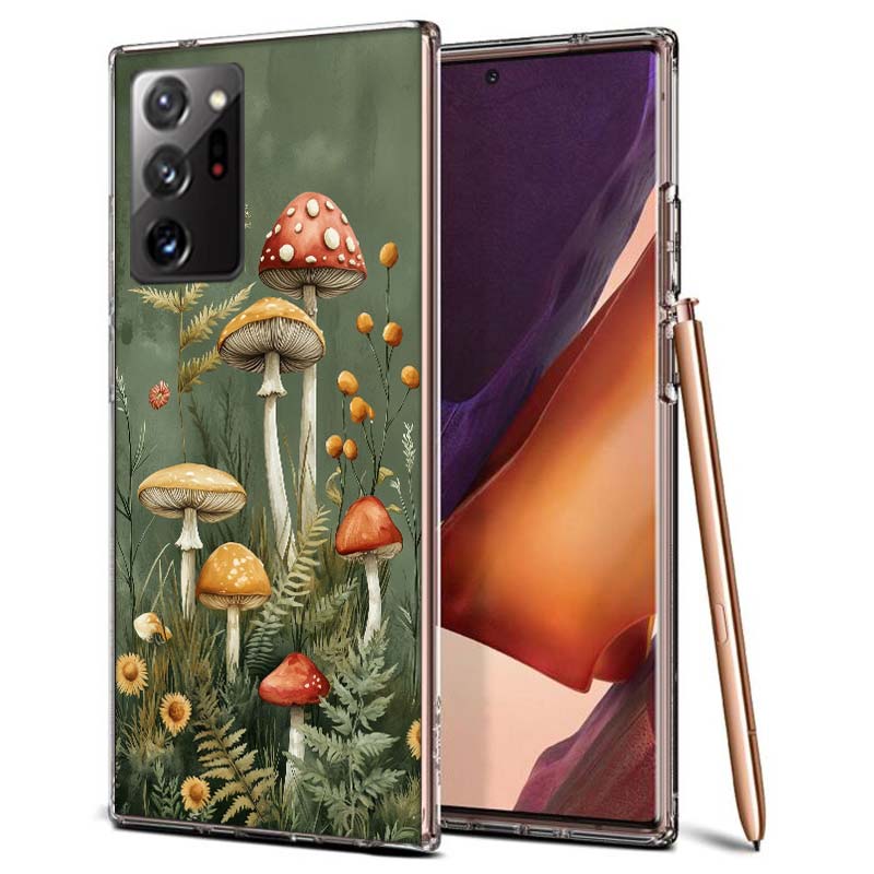 Colorful Mushroom Phone Case for Samsung A55 A35 A25 A15 A07 A05S A16 A17 A26 A36 A37 A56 A57 Galaxy Note 20 10 A50S A71 A51 A31