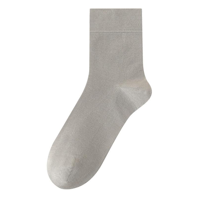 Men's Autumn Silk Anti-odor Mid-calf Socks, Antibacterial Modal Men's Long Socks, Loose-fitting Men's Autumn and Winter Socks